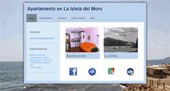 Desktop Screenshot of apartamentoisletadelmoro.com